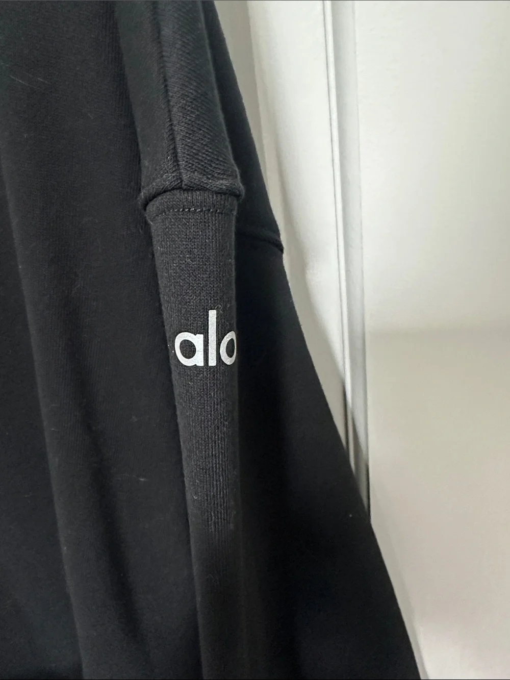 ALO Yoga Black Long Sleeve Belted Dress